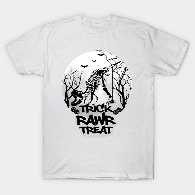 trick rawr treat halloween T-Shirt by Fadloulah